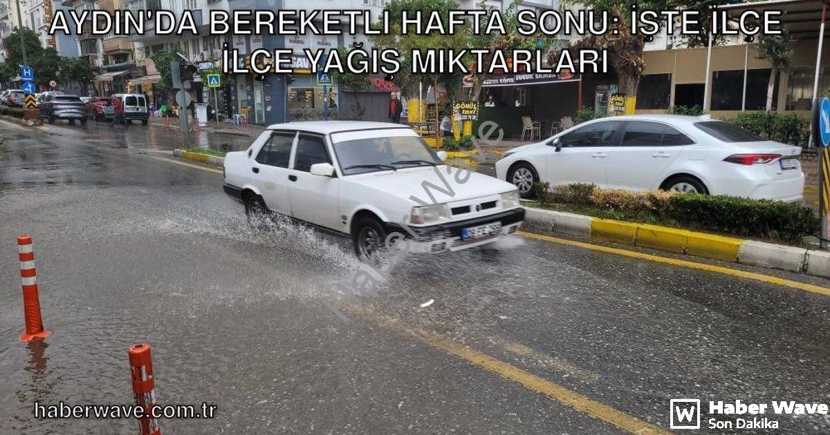"Aydın'da Bereketli Hafta Sonu: İşte İlçe İlçe Yağış Miktarları" başlıklı haber için fotorealistik,