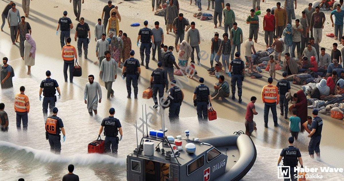 "İzmir Sahillerinde Hareketli Saatler: 120 Düzensiz Göçmen Yakalandı" başlıklı haber için fotorealis