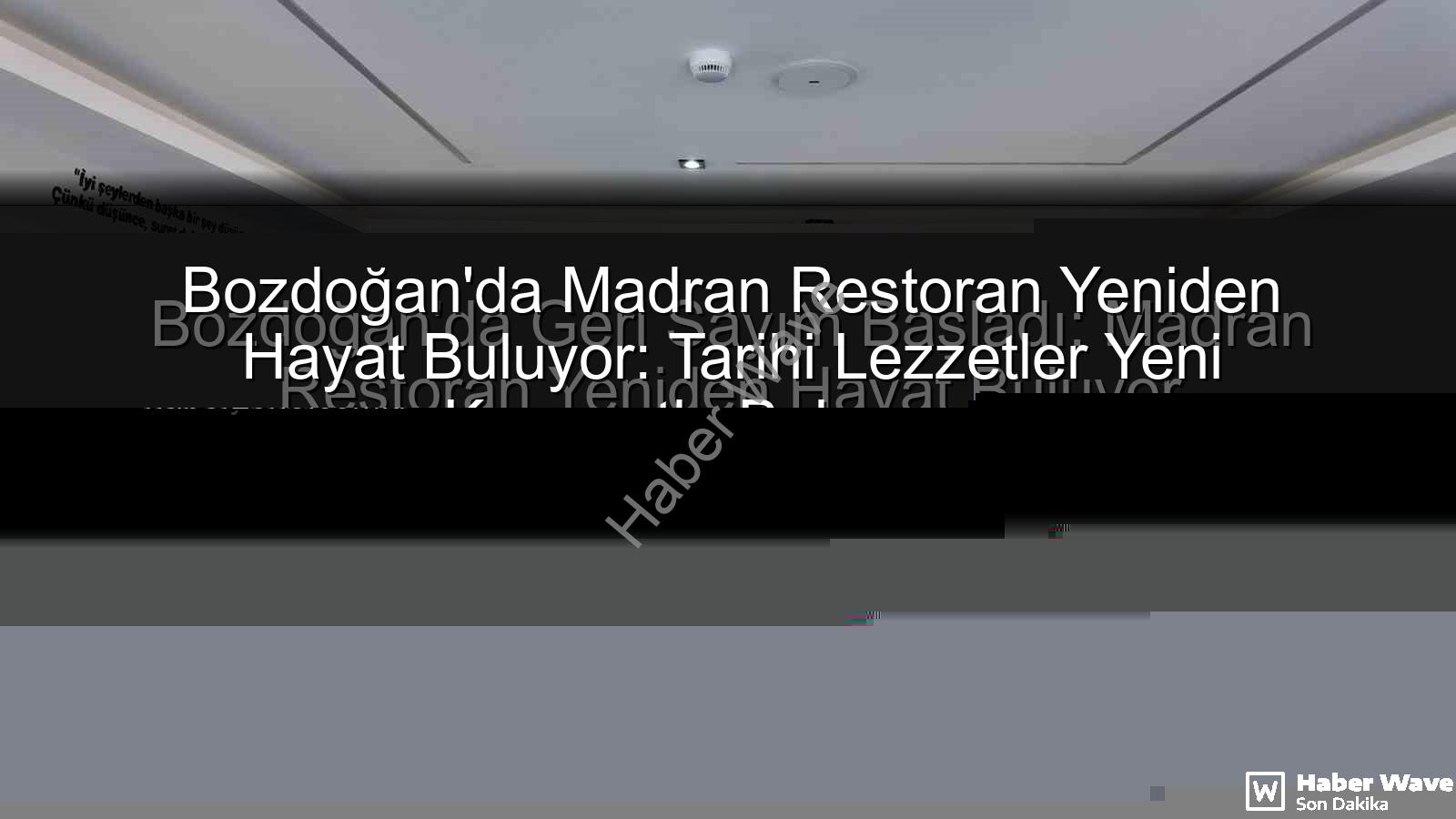 Madran Restoran Bozdoğan - Bozdoğan'ın Gözdesi Madran Restoran Açılıyor: 6 Yıllık Hasret Sona Eriyor!