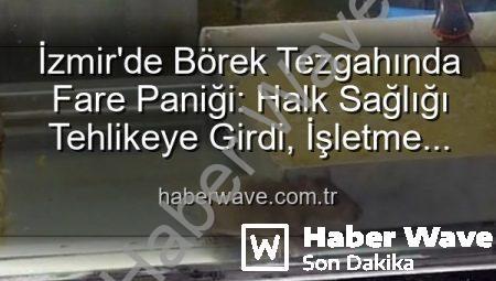 İzmir’de Börek Tezgahında Fare Paniği: Halk Sağlığı Tehlikeye Girdi, İşletme Mühürlendi