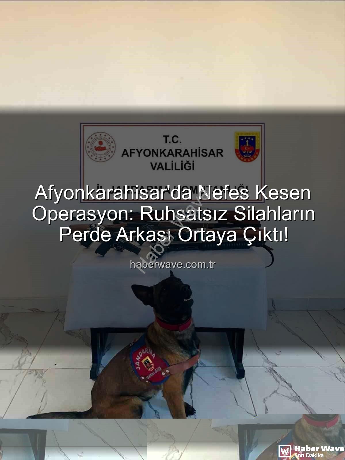 ruhsatsız silah operasyonu - Afyonkarahisar'da Nefes Kesen Operasyon: Ruhsatsız Silahların Perde Arkası Ortaya Çıktı!